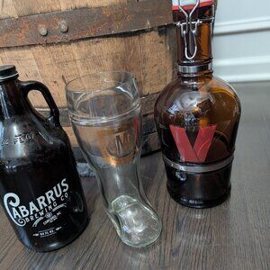 Victory & Cabarrus brewing co craft growler OMB boot mug stein